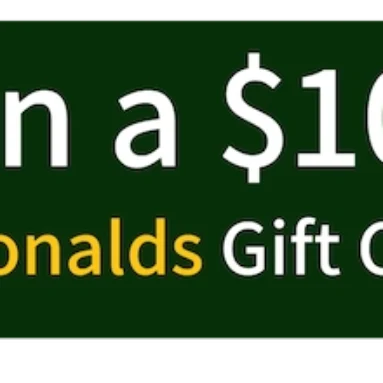 Win a $100 McDonalds Gift Card
